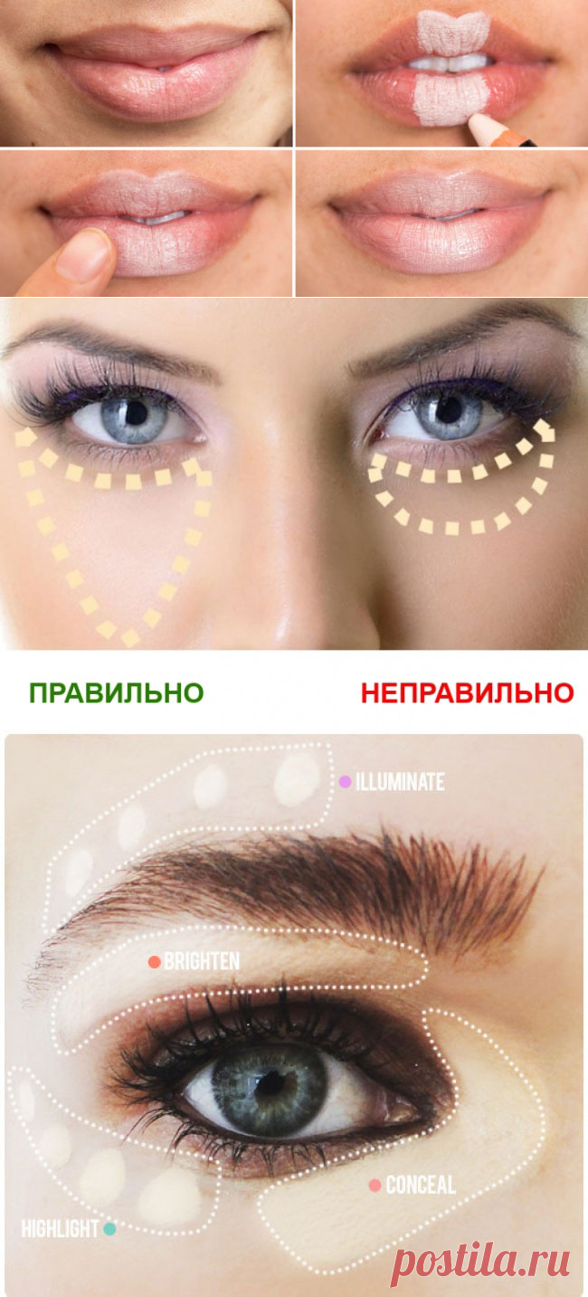 ​12 коротких советов для правильного макияжа — в картинках — Модно / Nemodno