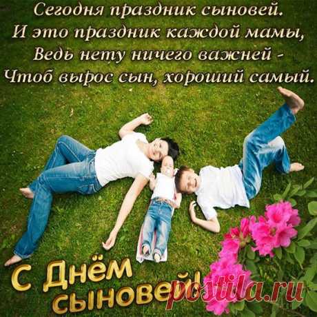В день сыновей пожелания длинные,
Но всё же хочется их написать.
Чтобы достойными чести мужчинами
Мамы и папы могли воспитать.