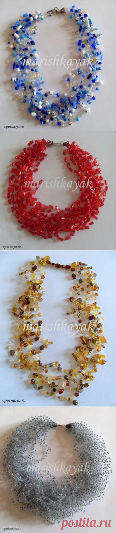 МК колье-воздушка из бисера - Все в ажуре... (вязание крючком) - Страна Мам