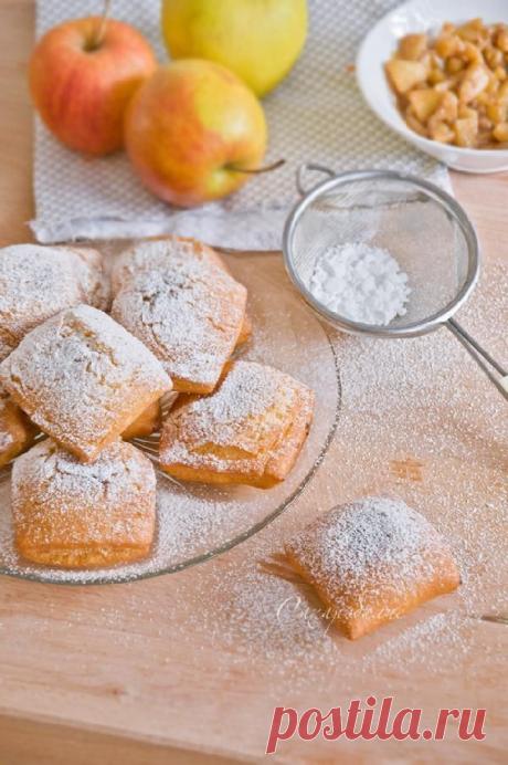 Сладкие итальянские равиоли с яблоками