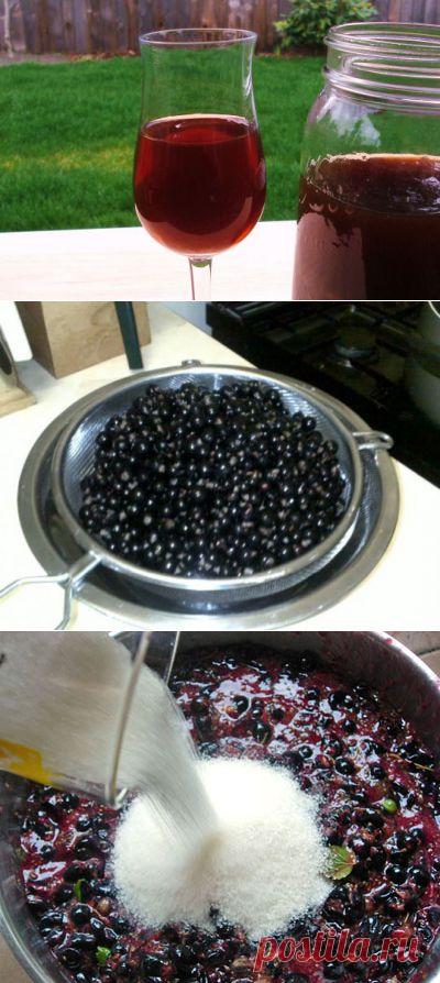 Рецепт Домашнее вино из черной смородины с фото в домашних условиях