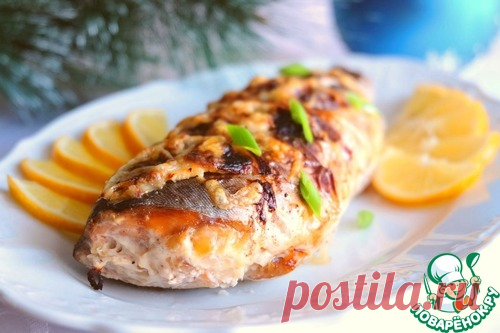 Голец, фаршированный креветками и сыром - кулинарный рецепт