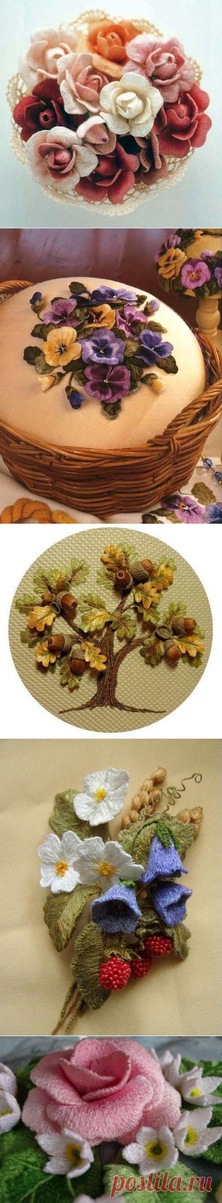 Великолепная объемная вышивка. Идеи и мастер-класс - Рукоделие