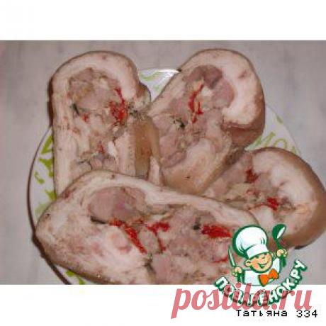 Рулет из свиной рульки - кулинарный рецепт