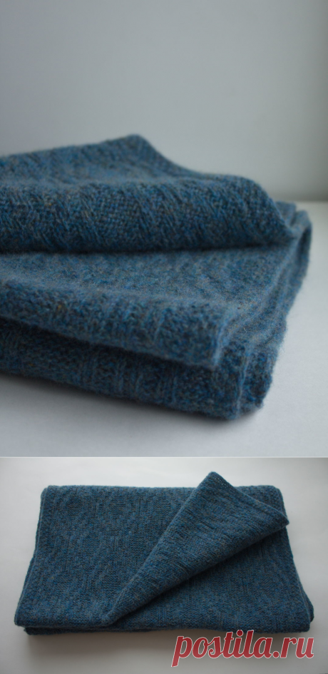 Палантин/шарф вязаный &quot;aqua&quot;