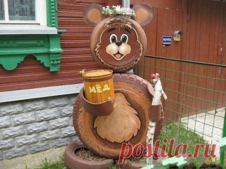 10 идей поделок из старых шин / дачные поделки / 7dach.ru