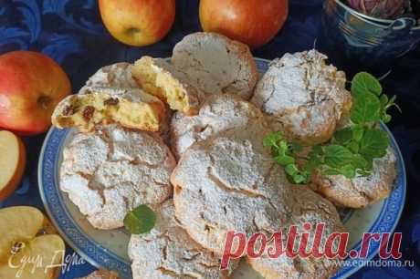 Яблочное печенье с изюмом: мягенькое, нежное и ароматное