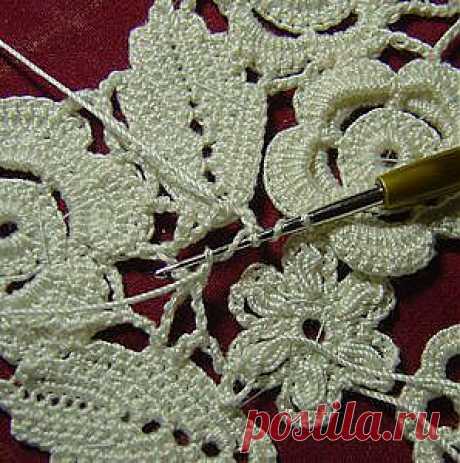 Очарование ирландского кружева - Сетка в уголках