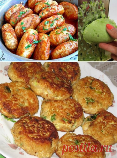 Вкуснятина из кабачка: пышные котлеты к ужину | Четыре вкуса