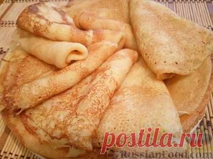 Рецепт: Заварные блины на RussianFood.com