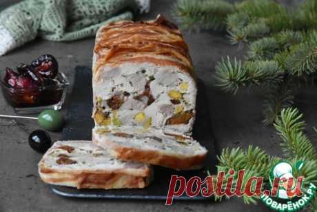 Террин с индейкой, фисташками и шпинатом – кулинарный рецепт