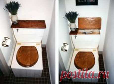 I had this idea too, and I want my tank clear to remind me that the sawdust is nearing depletion.  owner_built_25_jpg.jpg 409×300 pixels https://humanurehandbook.com/album_toilets/album_toilets.html