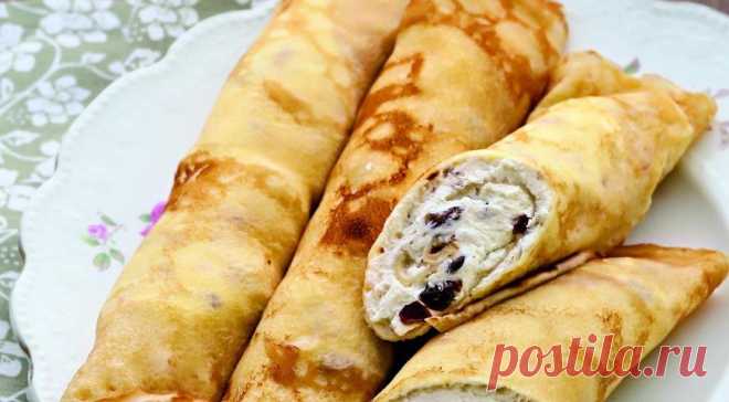 Блинчики с творогом без муки — нежнейшие и удивительно вкусные!