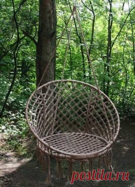 Плетём подвесное кресло