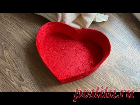 Коробка ,, сердечко,, своими руками.   Handmade gift box 💝💝💝