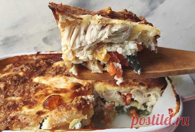 На таком не поправишься: Очень вкусная куриная запеканка с овощами Невероятное, диетическое блюдо!
