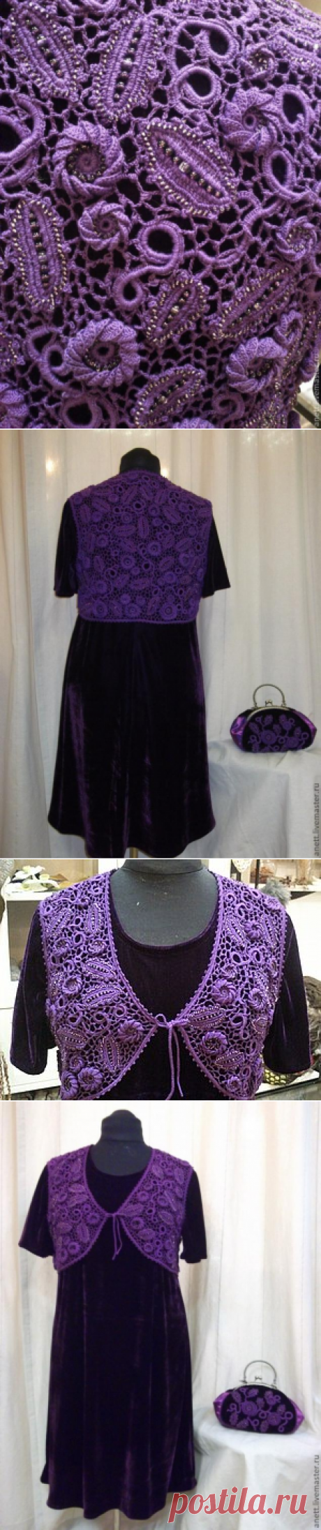 Мк: Создание жилетки в технике ирландского кружева с использованием бисера. – Ярмарка Мастеров