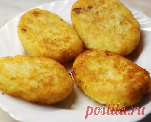 Картофельные котлеты с курицей