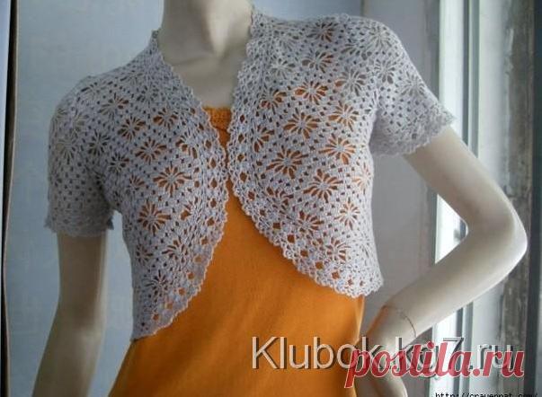 Болеро с интересным узором
