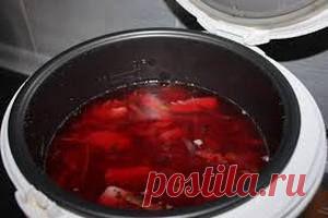 Борщ с говядиной в мультиварке