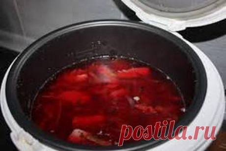 Борщ с говядиной в мультиварке