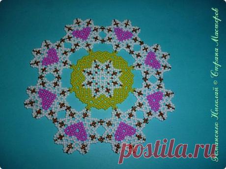 Мастер-класс салфетки из бисера "Сердце" | Страна Мастеров