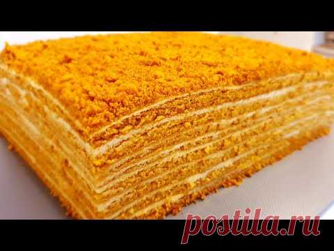 МЕДОВИК за 30 минут!!! Идеальный рецепт! Энг осон мазали Асалли торт! Honey cake!