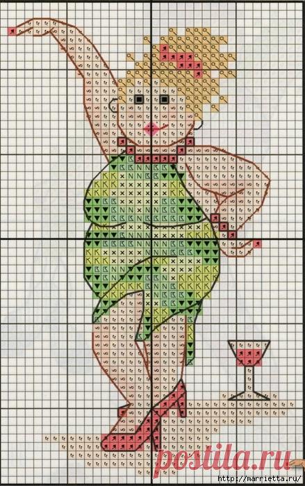 Прикольная вышивка. Девочки зажигают)