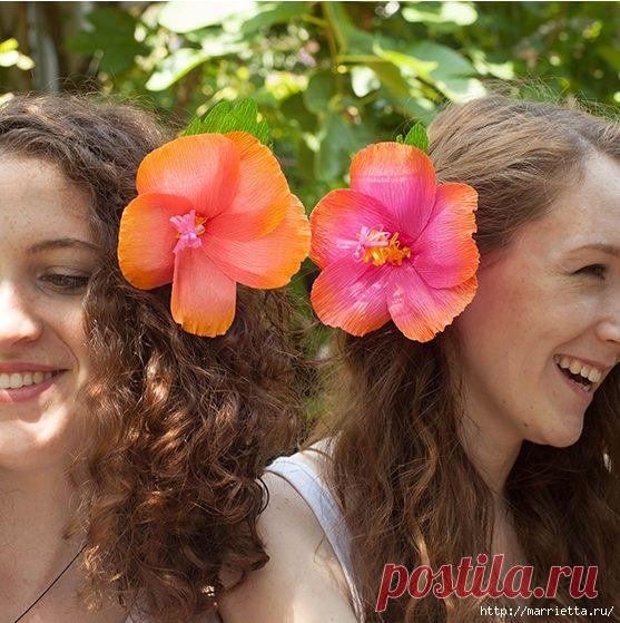 цветы из гофрированной бумаги - Самое интересное в блогах