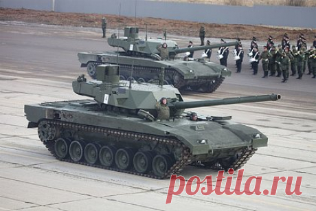 Российскую «Армату» назвали танком-управленцем. Российский танк Т-14 «Армата» сможет передавать данные о целях на поле боя другим машинам, сообщил военный обозреватель, полковник в отставке Виктор Баранец. Танк получил двигатель мощностью 1500 лошадиных сил и пушку калибра 125 миллиметров. Живучесть машины обеспечит современная динамическая защита.