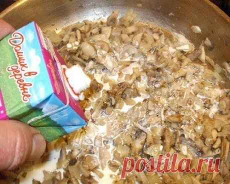 Жульен в картофеле.