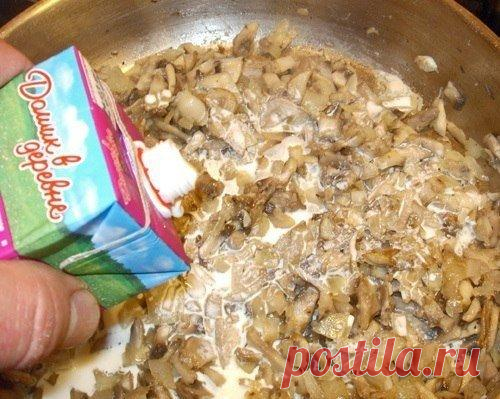 Жульен в картофеле.