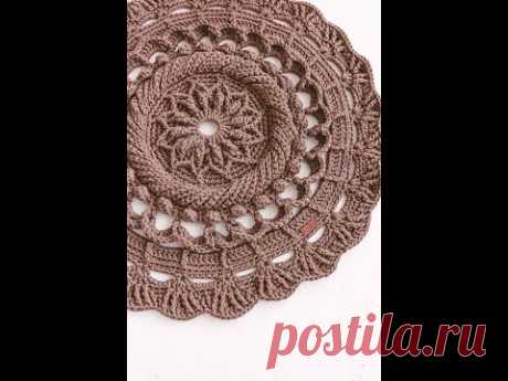 Crochet Round Rug Video Tutorial. PART 3. Rounds 16-24