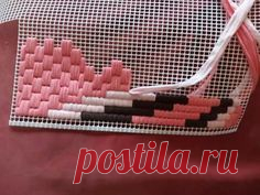 Барджелло - вышивка на сетке