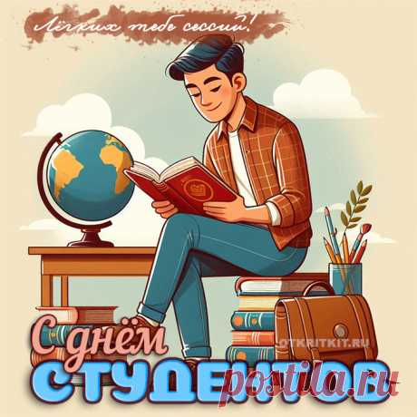 С Днем студента! С днем свободы,
С днем всех тех, кто сердцем молод,
Сколько ни было бы лет.
Пусть в душе исчезнет холод,
В жизни ждет пускай расцвет.