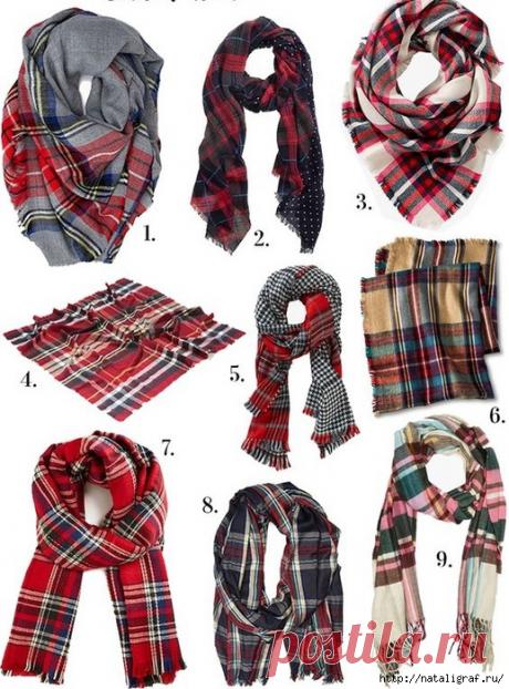 Завязываем шарф. Тёплый — HandMade
