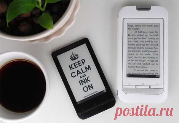 Чехол для смартфона со встроенным дисплеем E-Ink