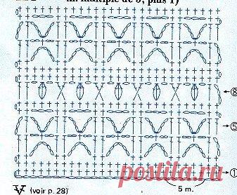 Платье туника, вязанное крючком