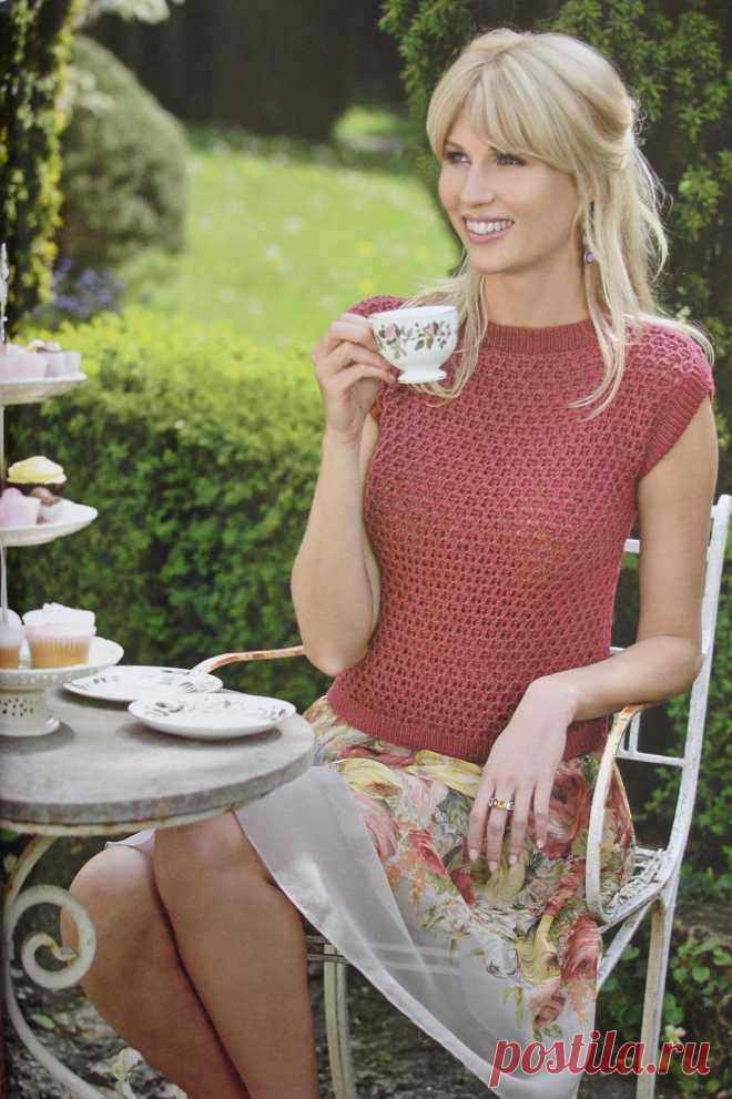 Lacy Blouse by Sirdar Spinning Ltd. - The Knitter, Issue 8.