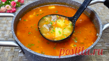 Мой самый ходовой суп. Я готовлю его 3 раза в неделю и просят еще! Вкуснейший простой супчик с мясом. Простой рецепт. | Мой Дастархан Вкусно и Быстро | Дзен