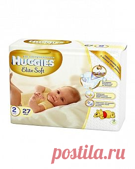Подгузники Элит Софт для новорожденных 2 (4-7 кг) 27 шт Хаггис (Huggies)