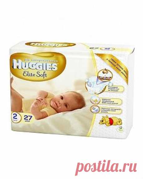 Подгузники Элит Софт для новорожденных 2 (4-7 кг) 27 шт Хаггис (Huggies)