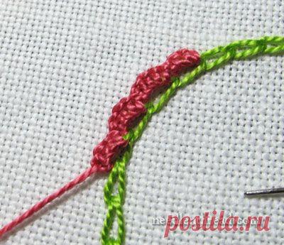 Stitch Fun! Scalloped Buttonholed Chain Stitch!