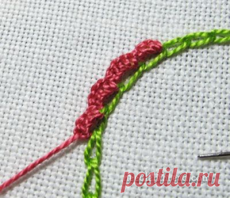 Stitch Fun! Scalloped Buttonholed Chain Stitch!