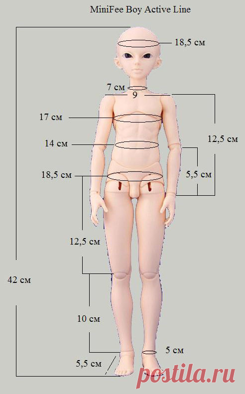 BJD-club • Просмотр темы - Выкройки (мерки) на LittleFe, pukiFee, MiniFee