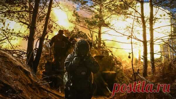 Расчеты гаубиц "Гиацинт-С" ведут контрбатарейную борьбу под Красным Лиманом