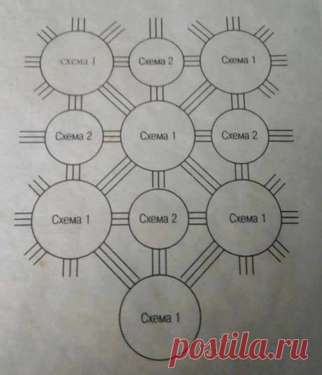 Скатерти из мотивов крючком – схемы и видео