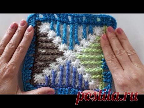 Süper bir motif çalıştım 😱 
#crochet #tejido #pattern #tutorial #stich #handmade  #blanket #easy