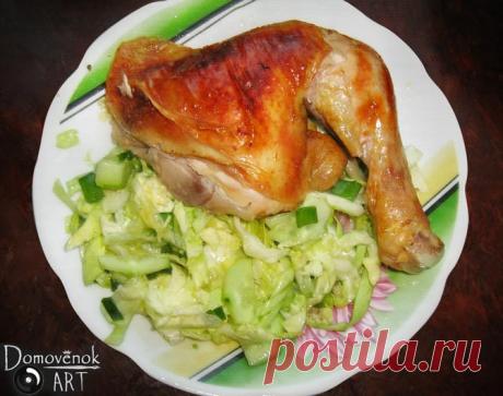 Запечённая курица в рукаве в духовке. Пошаговый рецепт