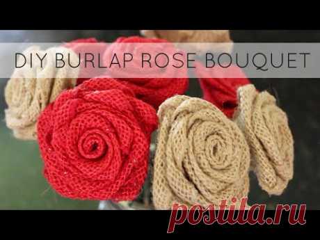 DIY | Burlap Rose Bouquet
